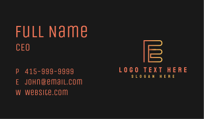 Gradient Electrical Engineer  Business Card Image Preview