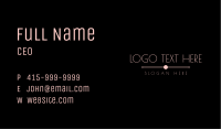 Premium Line Wordmark Business Card Image Preview