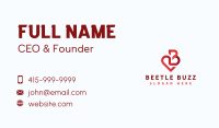 Generic Heart Letter B Business Card Image Preview