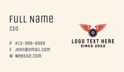 Weight Plate Wings Business Card Image Preview