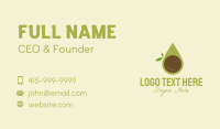 Organic Avocado Droplet Business Card Image Preview