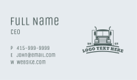 Courier Truck Emblem Business Card Image Preview