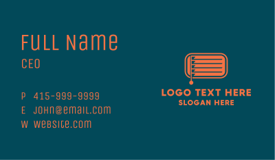 Rectangle Window Blinds Business Card Image Preview
