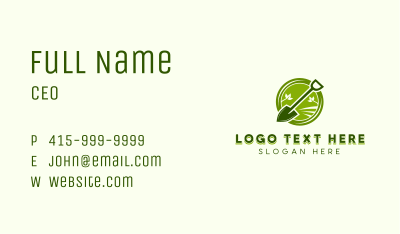 Garden Lawn Shovel Business Card Image Preview