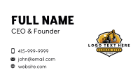 Industrial Excavator Contractor Business Card Preview