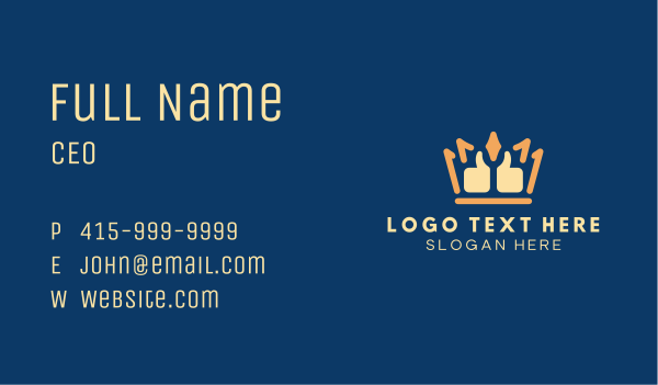 Good Like Crown Business Card Design Image Preview