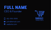 Online Grocery Cart  Business Card Image Preview