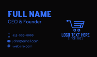 Online Grocery Cart  Business Card Image Preview