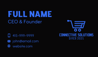 Online Grocery Cart  Business Card Image Preview