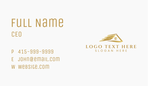 Home Roofing Property Builder Business Card Design Image Preview