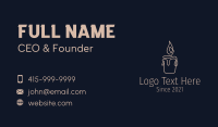 Spa Wax Candle  Business Card Image Preview