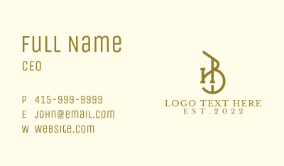 Classic Architecture Slab H&B Business Card