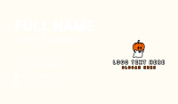 Ghost Pumpkin Halloween Business Card Image Preview