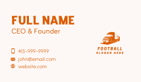 Orange Logistics Truck Business Card Image Preview