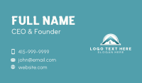 Mountain Lettermark Landscape Business Card Design