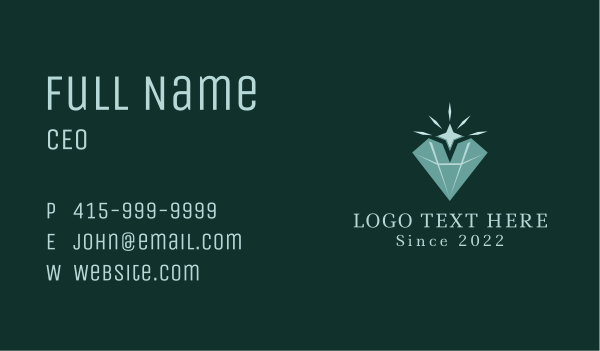 Diamond Star Jewelry  Business Card Design Image Preview