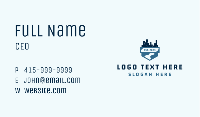 City Highway Road Business Card Image Preview