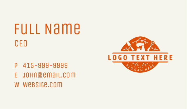 Bakery Baking Mixer Business Card Design Image Preview