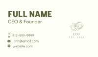 Eco Hair Salon Business Card Image Preview