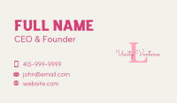 Boutique Fashion Letter Business Card Image Preview