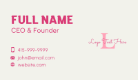 Boutique Fashion Letter Business Card Design