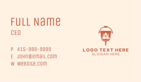 House Painting Paint Brush Business Card Design Image Preview