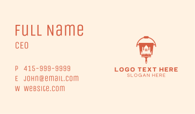 House Painting Paint Brush Business Card Image Preview