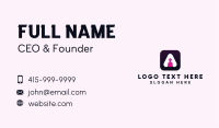 Digital Icon Letter A Business Card Image Preview