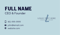 Feminine Generic Letter Business Card Image Preview