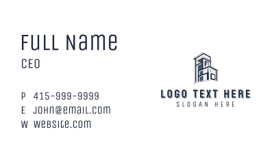 Building Builder Property Business Card Image Preview