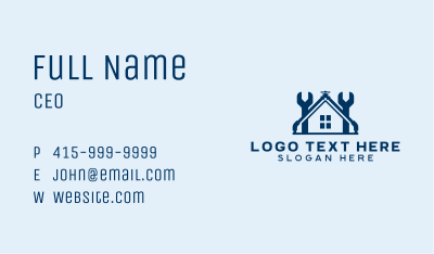 House Repair Plumbing  Business Card Image Preview