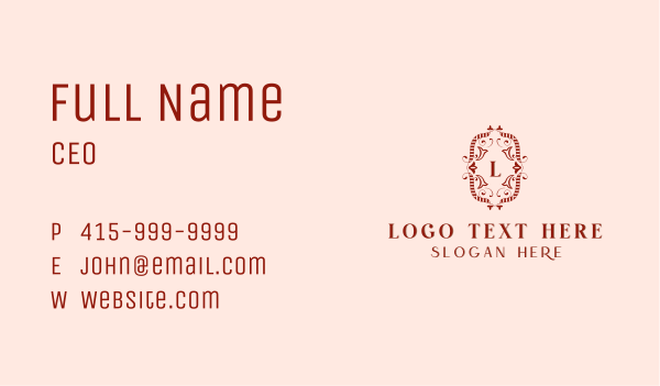 Floral Styling Boutique Business Card Design Image Preview