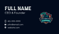 Dinosaur Tyrannosaurus Gaming Business Card Preview