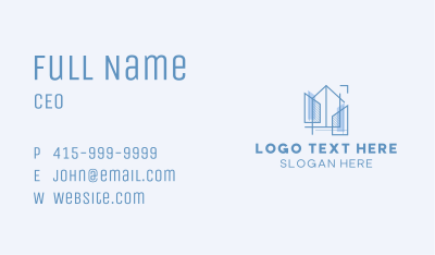 Architecture House Plan Business Card Image Preview