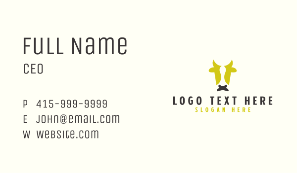 Cattle Animal Farm  Business Card Design Image Preview