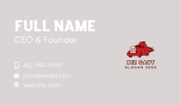 Red Blazing Trucker Business Card Image Preview