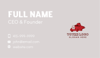 Red Blazing Trucker Business Card Image Preview