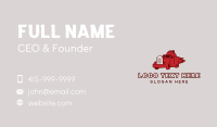 Red Blazing Trucker Business Card Preview