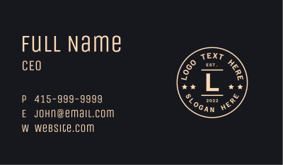 Vintage Hipster Seal Business Card Image Preview