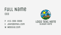 Outdoor Mountain Mosaic  Business Card Image Preview