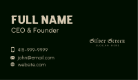 Gothic Signature Wordmark Business Card Image Preview