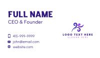 Human Running Athlete Business Card Image Preview