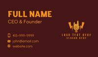 Rock Guitar Hand Business Card Design