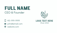 Herbal Leaf Acupuncture  Business Card Preview