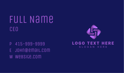 Technology Motion Media Business Card Image Preview