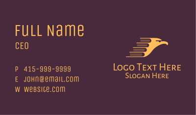 Yellow Eagle Book Business Card Image Preview