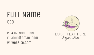 Floral Aromatherapy Diffuser Business Card
