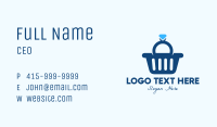 Diamond Ring Shopping Basket Business Card Image Preview