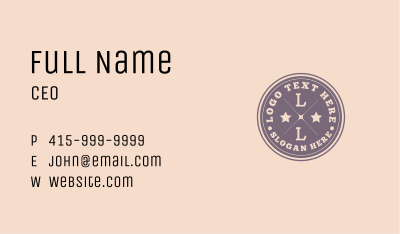 Hipster Store Studio Business Card Image Preview