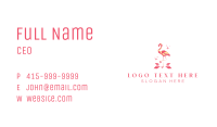 Geometric Bird Flamingo Business Card Image Preview